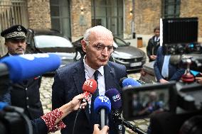 French Justice Minister Didier Migaud visits Paris-la-Sante prison in Paris FA