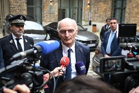 French Justice Minister Didier Migaud visits Paris-la-Sante prison in Paris FA