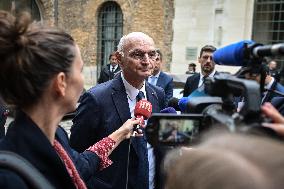 French Justice Minister Didier Migaud visits Paris-la-Sante prison in Paris FA