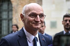 French Justice Minister Didier Migaud visits Paris-la-Sante prison in Paris FA