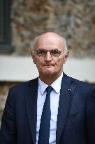 French Justice Minister Didier Migaud visits Paris-la-Sante prison in Paris FA