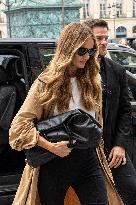 PFW - Rosie Huntington-Whiteley Out And About In Paris NB