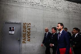 French Justice Minister Migaud Visits Paris-La-Sante Prison - Paris