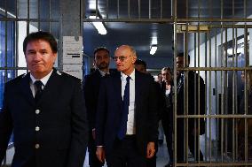 French Justice Minister Migaud Visits Paris-La-Sante Prison - Paris