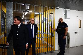 French Justice Minister Migaud Visits Paris-La-Sante Prison - Paris