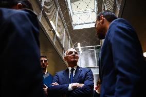 French Justice Minister Migaud Visits Paris-La-Sante Prison - Paris