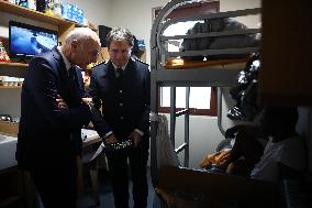 French Justice Minister Migaud Visits Paris-La-Sante Prison - Paris