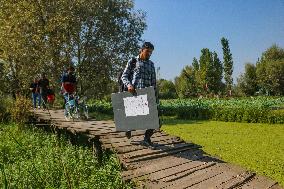 Preparations For The Second Phase Of Voting During Assembly Elections In Kashmir