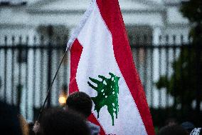 Protest for Lebanon at the White House