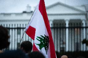 Protest for Lebanon at the White House