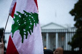 Protest for Lebanon at the White House