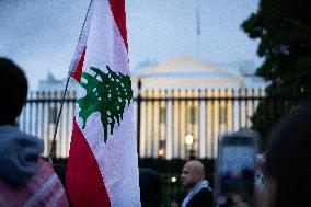 Protest for Lebanon at the White House