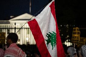 Protest for Lebanon at the White House