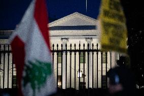 Protest for Lebanon at the White House