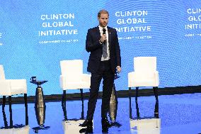 Prince Harry At Clinton Global Initiative - NYC