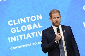 Prince Harry At Clinton Global Initiative - NYC