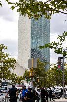 Iranian Opposition Protest Outside The UN - NYC