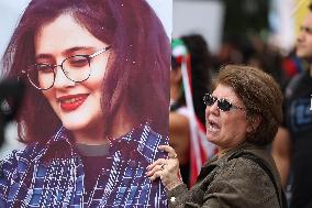 Iranian Opposition Protest Outside The UN - NYC