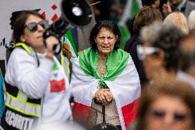 Iranian Opposition Protest Outside The UN - NYC