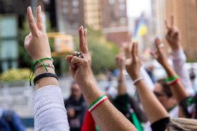 Iranian Opposition Protest Outside The UN - NYC