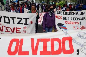 Mothers And Fathers Of The 43 Ayotzinapa Students March 10 Years After Their Disappearance