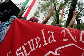 Mothers And Fathers Of The 43 Ayotzinapa Students March 10 Years After Their Disappearance