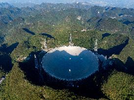 500m Aperture Spherical Radio Telescope Construction - China