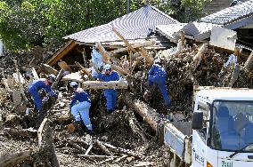 Aftermath of heavy rain in Ishikawa Pref.