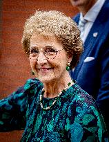 Princess Margriet At Children's Postage Stamps Unveiled - Netherlands