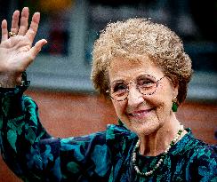 Princess Margriet At Children's Postage Stamps Unveiled - Netherlands