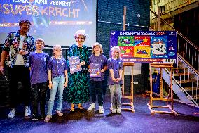 Princess Margriet At Children's Postage Stamps Unveiled - Netherlands