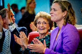 Princess Margriet At Children's Postage Stamps Unveiled - Netherlands