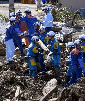 Aftermath of heavy rain in Ishikawa Pref.