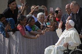 Pope Francis General Weekly Audience - Vatican