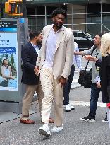 Joel Embiid Out And About - NYC