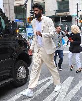 Joel Embiid Out And About - NYC