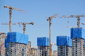 A Real Estate Construction Site in Beijing