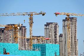 A Real Estate Construction Site in Beijing