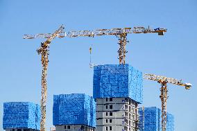 A Real Estate Construction Site in Beijing