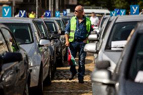 Protest Of Driving Instructors In Sofia.