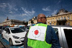 Protest Of Driving Instructors In Sofia.