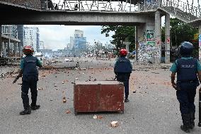 Anti-quota Protest In Dhaka, Bangladesh.