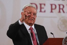 Andres Manuel Lopez Obrador Briefing