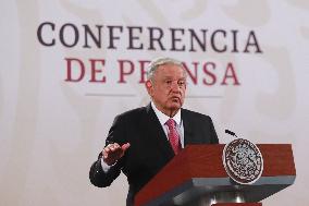 Andres Manuel Lopez Obrador Briefing