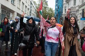 Protest Over Israeli Attacks On Lebanon In Bonn