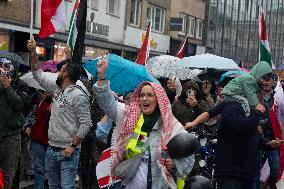 Protest Over Israeli Attacks On Lebanon In Bonn