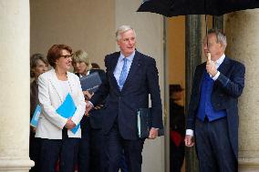 Newly Appointed French Ministers At The Elysee Palace