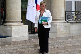 Newly Appointed French Ministers At The Elysee Palace