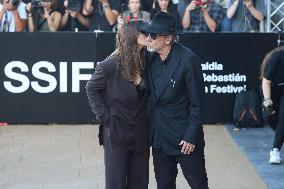 San Sebastian Festival - Monica Bellucci And Tim Burton