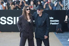 San Sebastian Festival - Monica Bellucci And Tim Burton